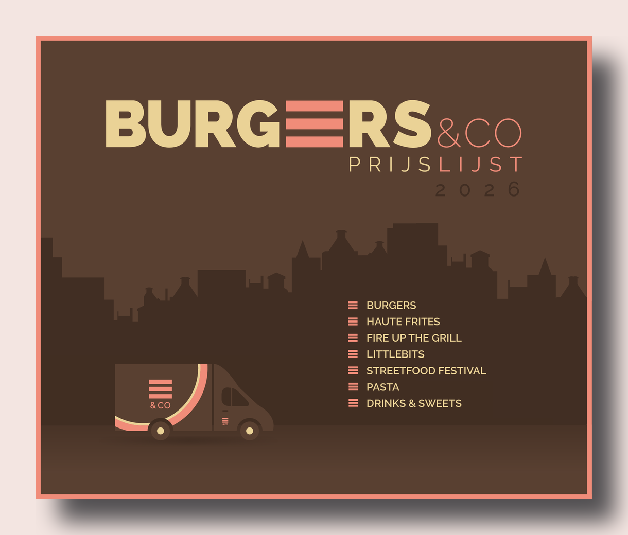 Prijslijst van Burgers & Co